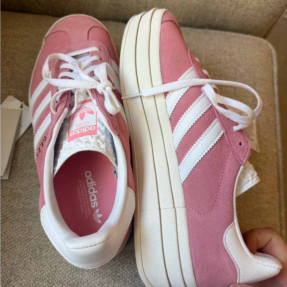 Adidas Womens Pink Gazelle Bold 'Super Pop' / US Women's 7.5 - Picture 8 of 10